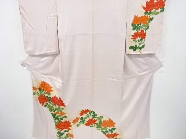 菊模様刺繍訪問着